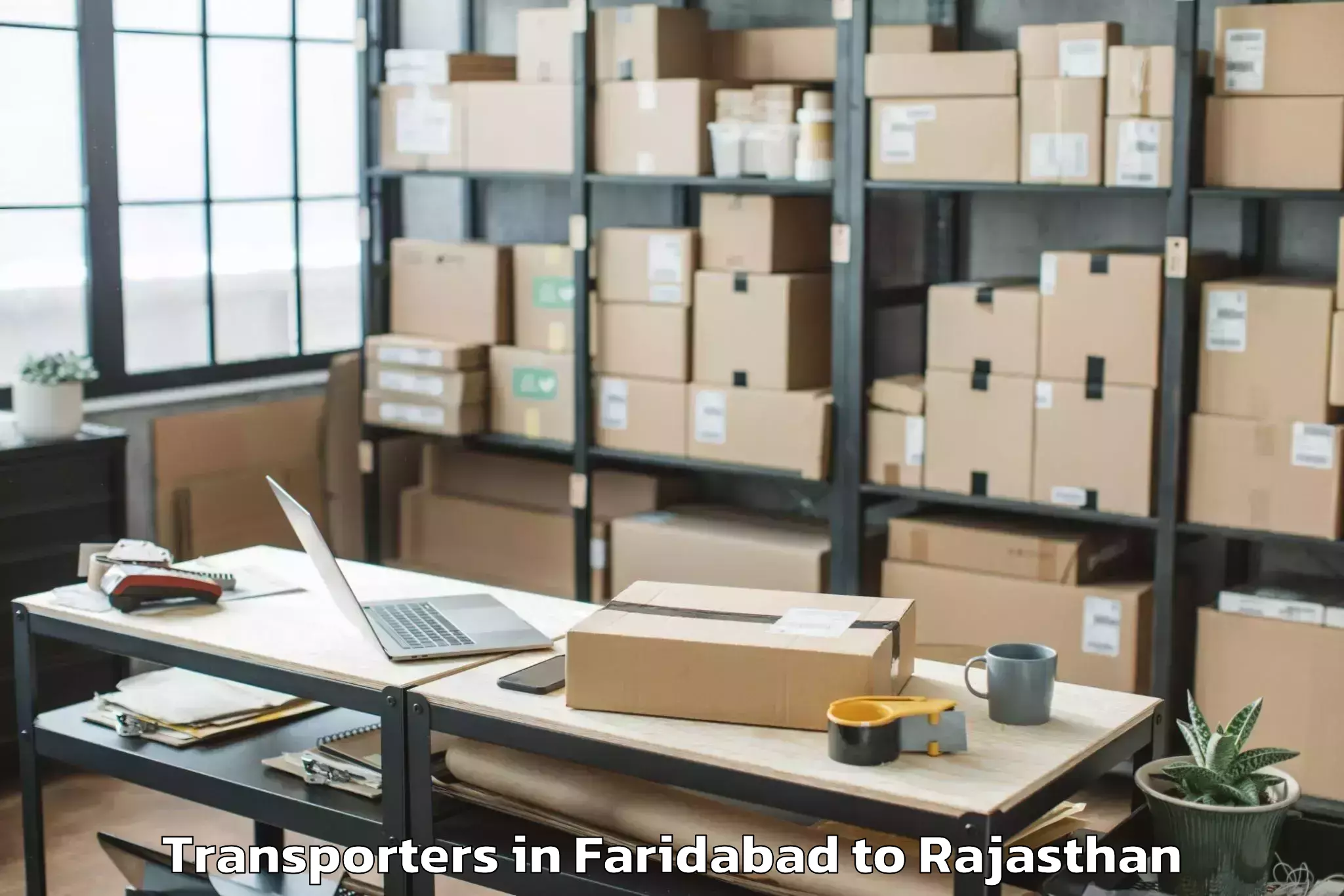 Efficient Faridabad to Abhilashi University Jaipur Transporters